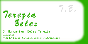 terezia beles business card